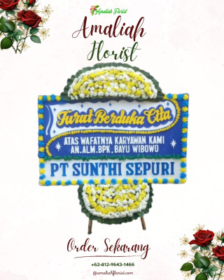Papan Bunga Duka di Edera